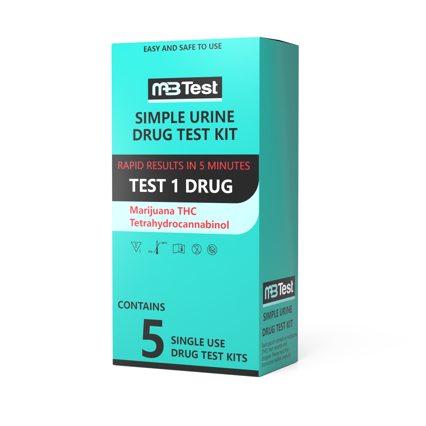 MBtest Marijuana 5Pk Urine Test Kit
