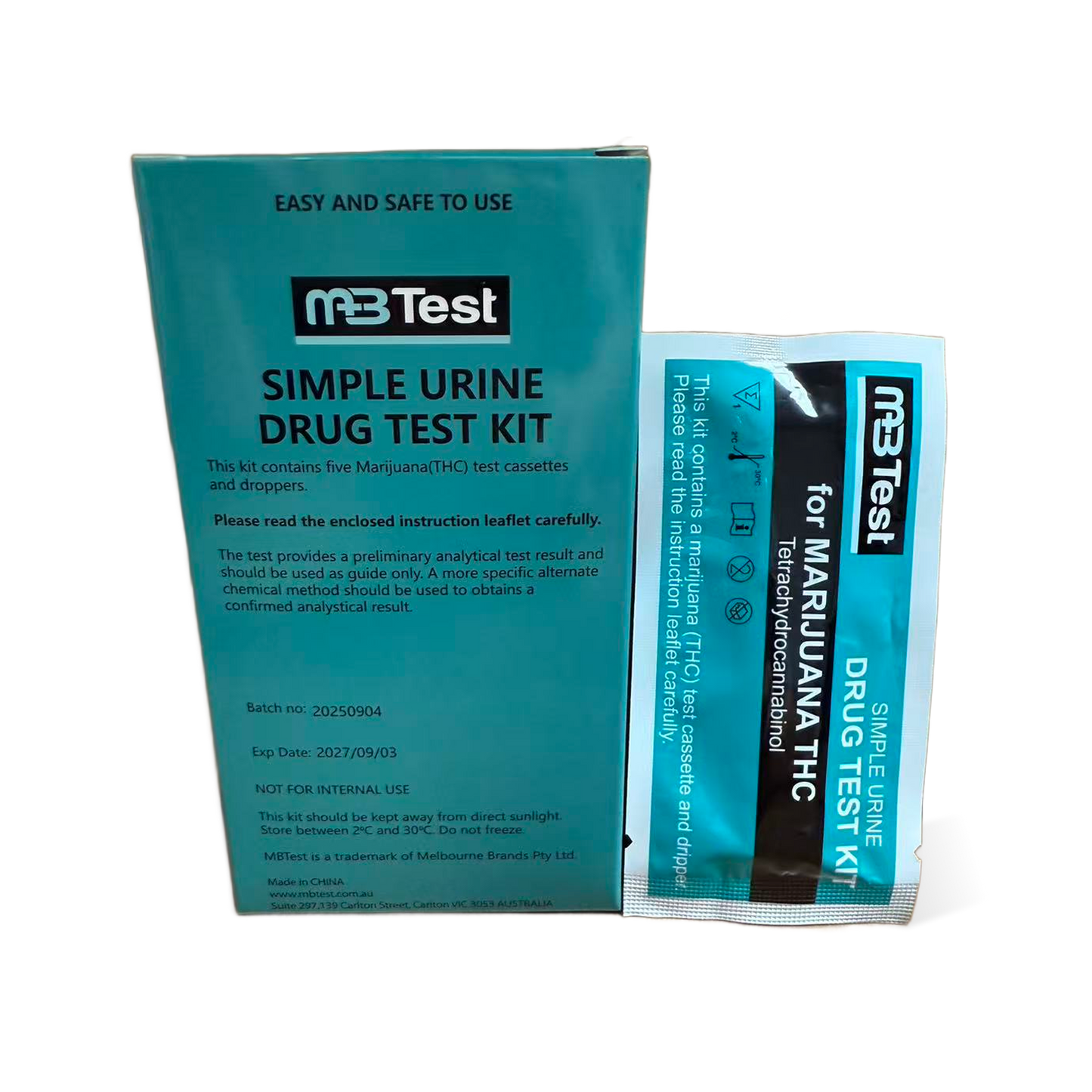 MBtest Marijuana 5Pk Urine Test Kit